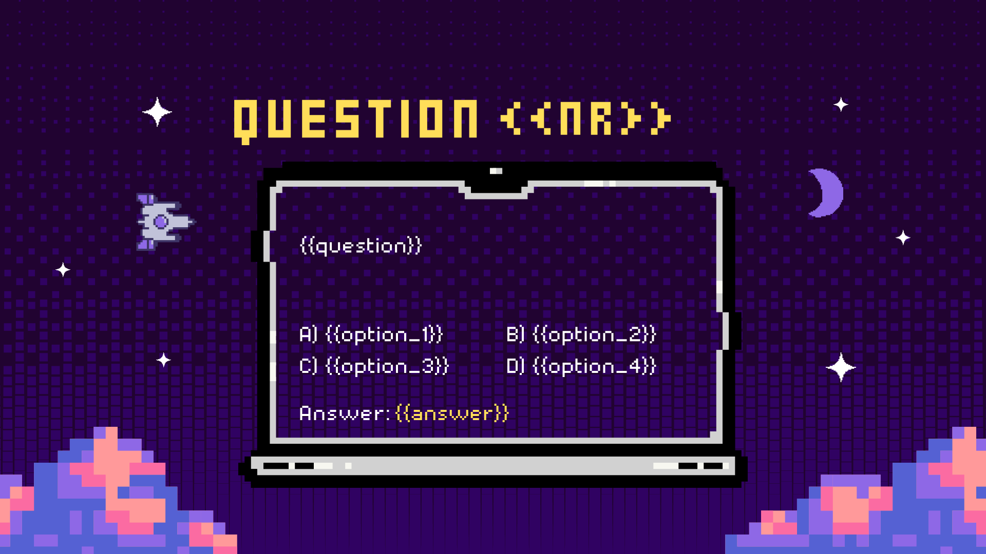 Create quiz with PowerPoint and Excel - Quiz Slide Template
