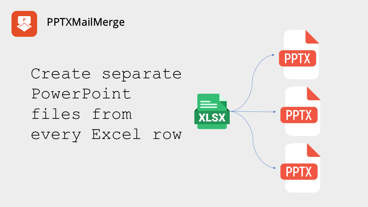 Create separate PowerPoint files from every Excel row
